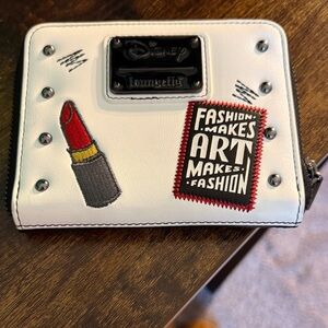 Disney Loungefly Disney White Wallet with Patches